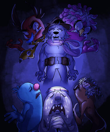 Half Body Full Color 6 Characters