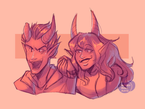 Head Shot Sketch (Mono-shade)